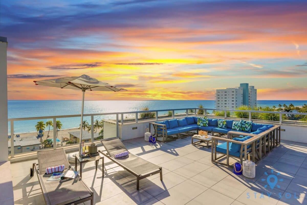 Rooftop Pool - Hollywood Beach Boardwalk Kültér fotó